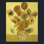 Poster Vincent van Gogh | Tournesols, 1888<br><div class="desc">Numéro de la collection d'images : BAL970 Sunflowers,  1888 (huile sur toile). Gogh,  Vincent van (1853-1890) huile sur toile. National Gallery,  Londres,  UK. 1888</div>