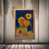 Poster Vincent Van Gogh - Tournesols, 2ème version