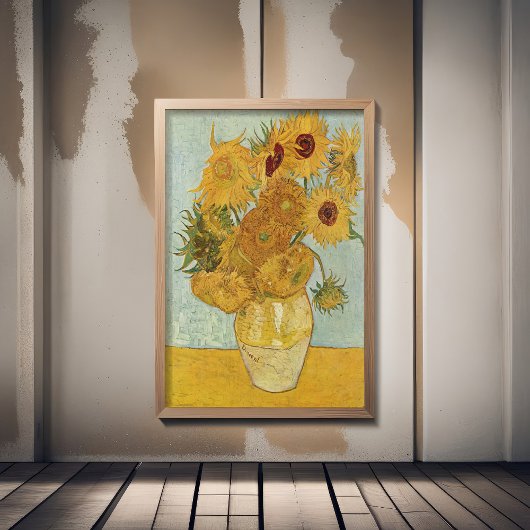 Poster Vincent Van Gogh - Tournesols, 3ème version