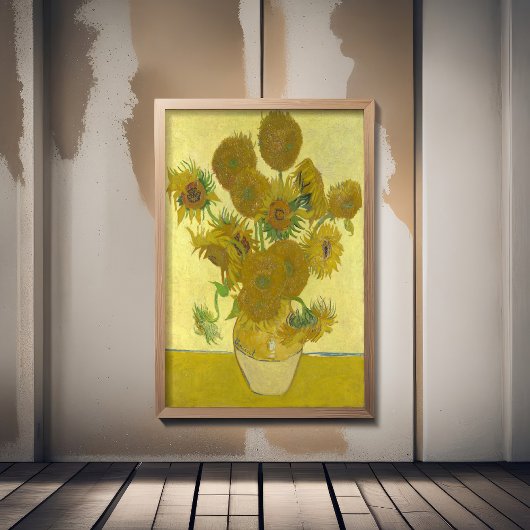 Poster Vincent Van Gogh - Tournesols, quatrième version
