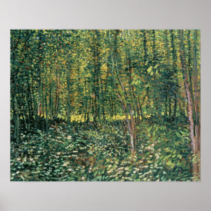 Poster Vincent van Gogh Trees and Undergrowth 1887