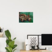 Poster Vincent Van Gogh - Un crabe sur le dos (Bureau à domicile)