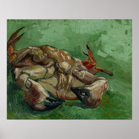 Poster Vincent van Gogh - Un crabe sur son dos (Devant)