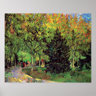 Poster Vincent Van Gogh - Une allée dans le jardin public