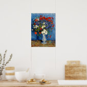 Poster Vincent van Gogh - Vase avec Cornflowers & Poppies (Cuisine)
