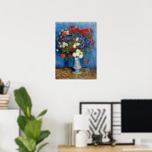 Poster Vincent van Gogh - Vase avec Cornflowers & Poppies (Bureau à domicile)