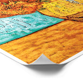 Poster Vincent Van Gogh - Vase Avec Douze Tournesols (Coin)