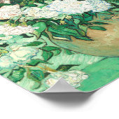 Poster Vincent Van Gogh Vase Avec Roses Rose (Coin)