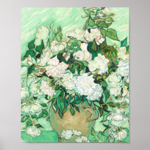Poster Vincent Van Gogh Vase Avec Roses Rose