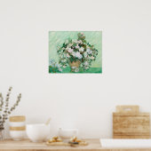 Poster Vincent van Gogh Vase avec roses roses roses (Cuisine)