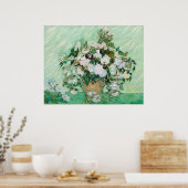 Poster Vincent van Gogh Vase avec roses roses roses (Cuisine)