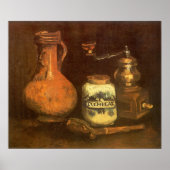 Poster Vincent van Gogh - Vie morte avec moulin à café (Devant)