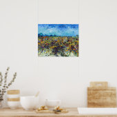Poster Vincent van Gogh - Vignoble vert (Cuisine)