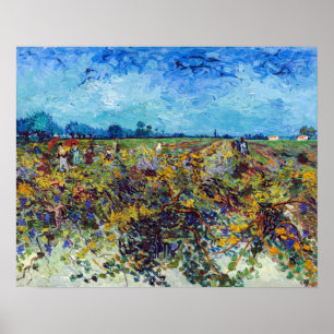 Poster Vincent van Gogh - Vignoble vert