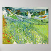 Poster Vincent van Gogh - Vignobles à Auvers (Devant)