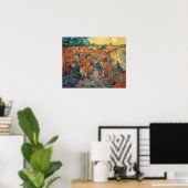 Poster Vincent van Gogh | Vignobles rouges à Arles, 1888 (Bureau à domicile)