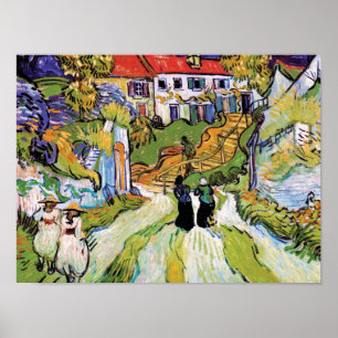 Poster Vincent Van Gogh - Village Street And Steps