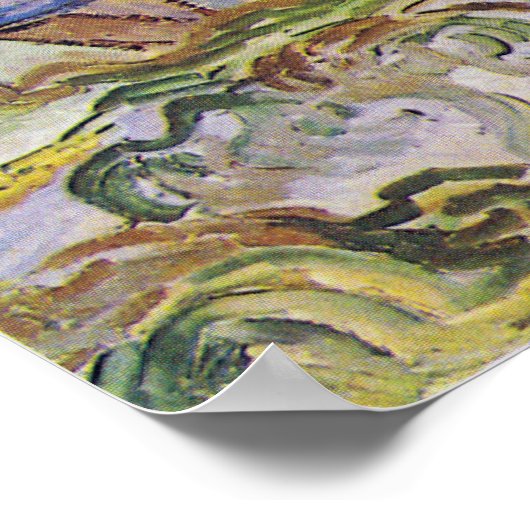 Poster Vincent van Gogh Vue d'Auvers (Coin)