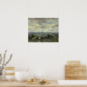 Poster Vincent van Gogh - Vue de Paris (Cuisine)