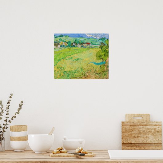 Poster Vincent van Gogh - Vue des Vessenots près d'Auvers (Cuisine)