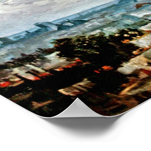 Poster Vincent Van Gogh - Vue Sur Les Toits De Paris (Coin)