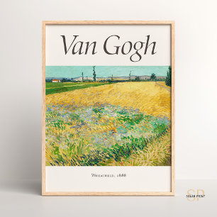 Poster Vincent van Gogh Wheatfield Art Imprimer Vintage