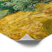 Poster Vincent van Gogh Wheatfield avec Cyprès (Coin)