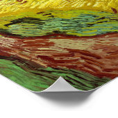 Poster Vincent van Gogh Wheatfield avec des corbeaux (Coin)