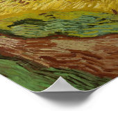 Poster Vincent van Gogh - Wheatfield avec des corbeaux (Coin)