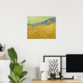 Poster Vincent van Gogh - Wheatfield avec une Faucheuse (Bureau à domicile)