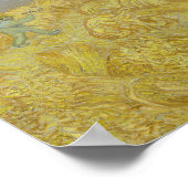Poster Vincent van Gogh - Wheatfield avec une Faucheuse (Coin)