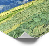 Poster Vincent van Gogh - Wheatfield sous Thundernuds (Coin)