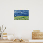 Poster Vincent van Gogh - Wheatfield sous Thundernuds (Cuisine)