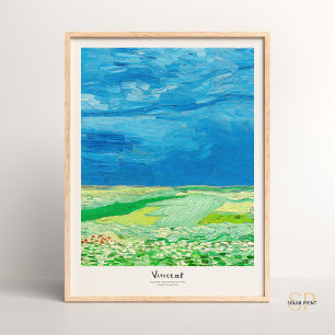Poster Vincent van Gogh Wheatfield sous Thundernuds
