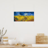 Poster Vincent van Gogh - Wheatfield with Crows (Cuisine)