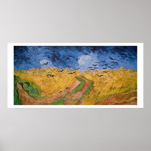 Poster Vincent van Gogh | Wheatfield with Crows, 1890 (Devant)