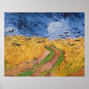 Poster Vincent van Gogh   Wheatfield with Crows, 1890