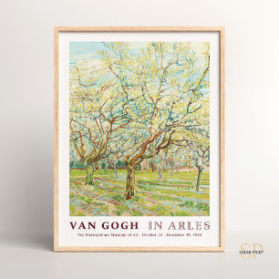 Poster Vincent van Gogh White Orchard Art Imprimer Vintag