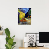 Poster Vincent Willem van Gogh - Café Terrasse en soirée (Bureau à domicile)