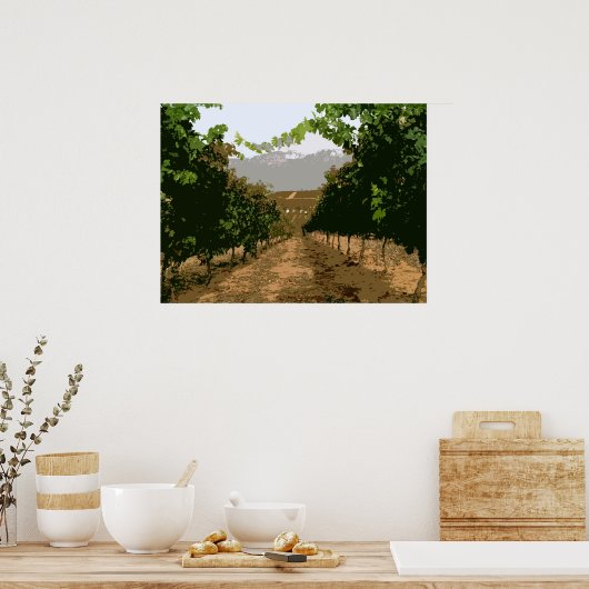 POSTER VINEYARD 3 (Cuisine)
