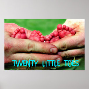 Poster vingt petits orteils