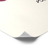 Poster Vino avant Voeux Charcuterie Shower de Mariée de B (Coin)