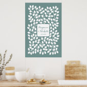 Poster Vins - 150 Signature Livre d'invité Alternative (Cuisine)