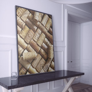 Poster Vins passionnés Collection de liège rouge et blanc