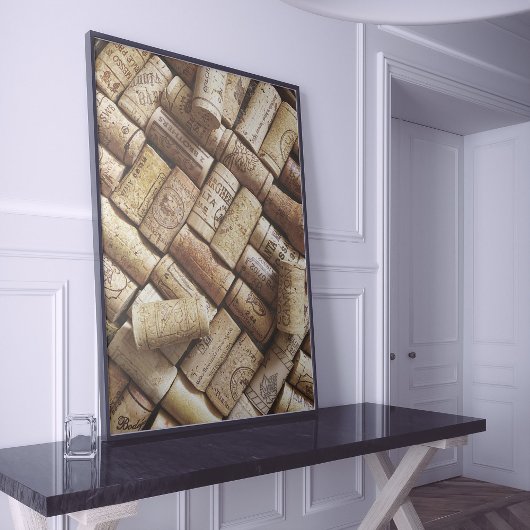 Poster Vins passionnés Collection de liège rouge et blanc