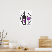 Poster Vins rouges fabuleux (Cuisine)