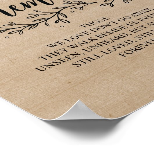 Poster Vins Rustiques Mariage En Symbole Mémoire Amoureux (Coin)