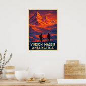 Poster Vinson Massif Antarctique V02 (Cuisine)