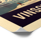 Poster Vinson Massif Antarctique V05 (Coin)