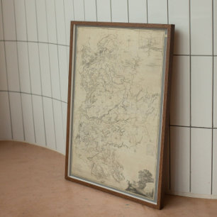 POSTER VINTAGE 1765 LE COMTÉ DE BEDFORD